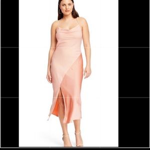 CUSHNIE Women's Slip Dress in Blush Pink